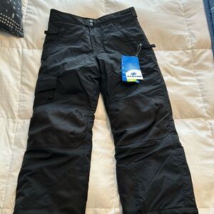 Slalom Band Kids Ski/Snow Pants - Black- 6/7 - NWT